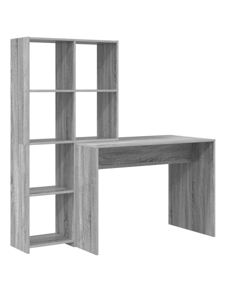 Scrivania Grigio sonoma 138.5 x 55 x 143 cm Legno multistrato