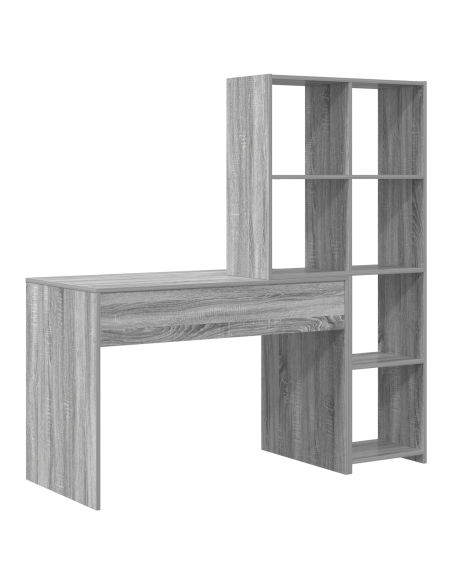 Scrivania Grigio sonoma 138.5 x 55 x 143 cm Legno multistrato
