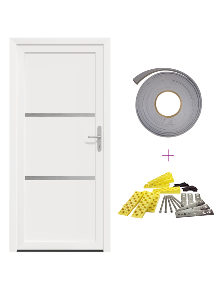 Porta Frontale Antracite 108 x 208 cm PVC