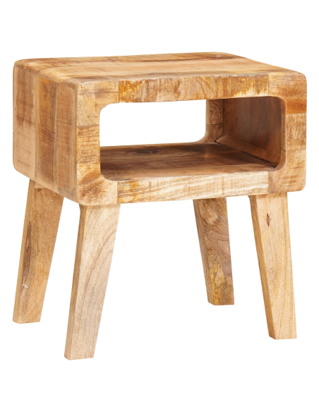 Tavolino Marrone 40 x 32 x 46 cm Legno di mango massello