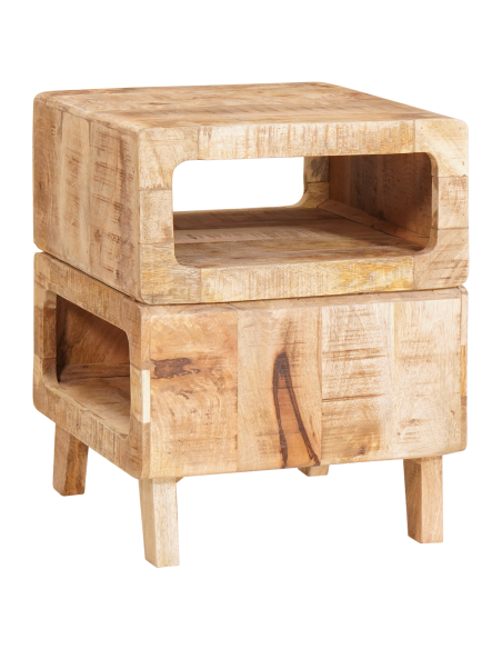 Tavoli da Fine Marrone 40 x 40 x 49 cm legno massello di mango