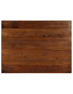 Piano Tavolo 70x50x3,8 cm Rettangolare in Massello di Recupero 2