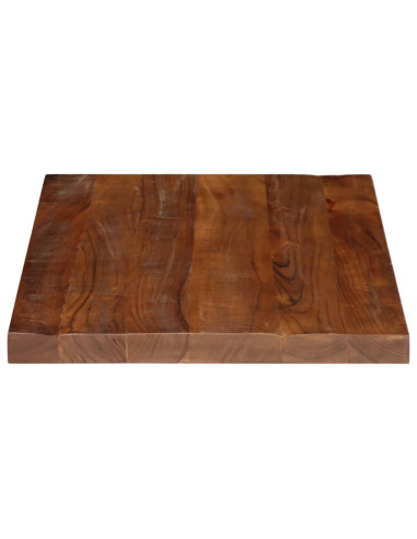 Piano Tavolo 80x60x3,8 cm Rettangolare in Massello di Recupero