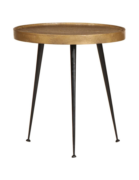 Tavolini da Salotto 2 pz Oro in Legno Multistrato