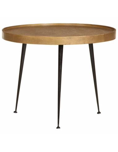 Tavolini da Salotto 2 pz Oro in Legno Multistrato