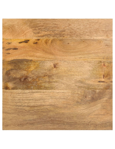 Tavolino di Servizio 43x43x40 cm Legno Massello di Mango