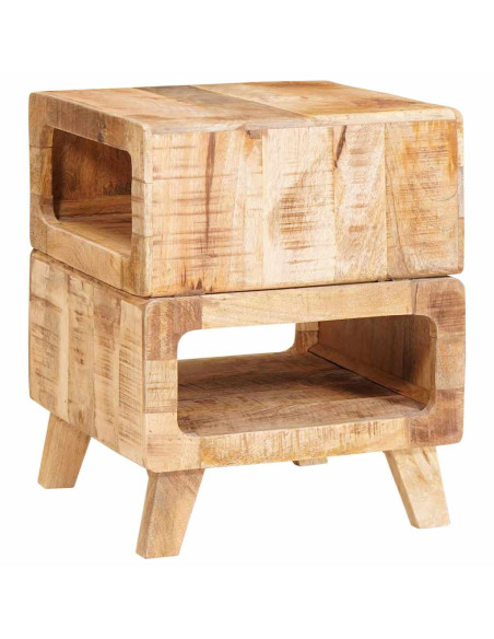 Tavoli da Fine Marrone 40 x 40 x 49 cm legno massello di mango