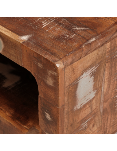 Tavolino Marrone 40 x 40 x 49 cm Legno Recuperato Massello