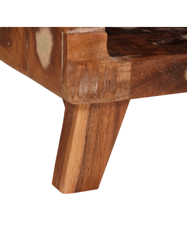 Tavolino Marrone 40 x 40 x 49 cm Legno Recuperato Massello