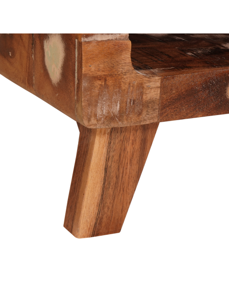 Tavolino Marrone 40 x 40 x 49 cm Legno Recuperato Massello