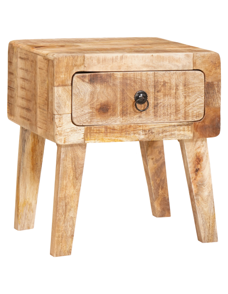 Tavolino Marrone 40 x 32 x 46 cm Legno di mango massello