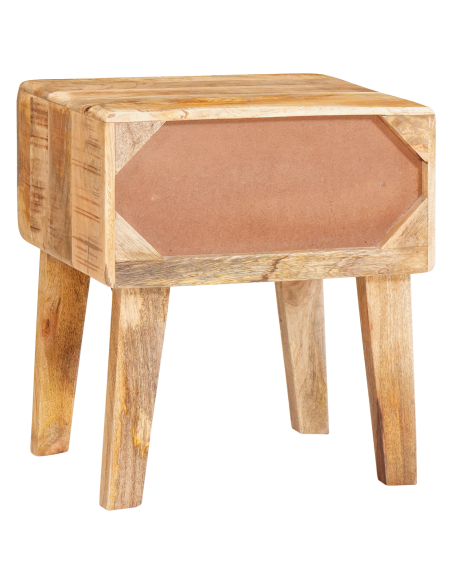 Tavolino Marrone 40 x 32 x 46 cm Legno di mango massello