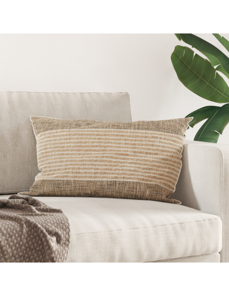 Cuscino con cuscino Bianco Cotone e Poliestere