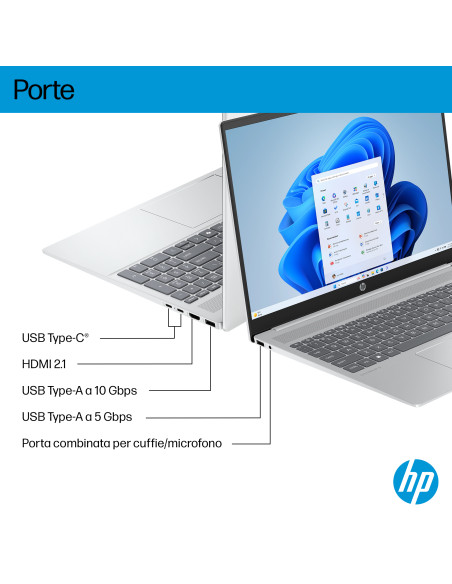 HP OmniBook 5 LaptopAI 16-af1008nl Intel Core Ultra 5 40,6 cm (16") 2K Wi-Fi 6 (802.11ax) Windows 11 Home AI PC