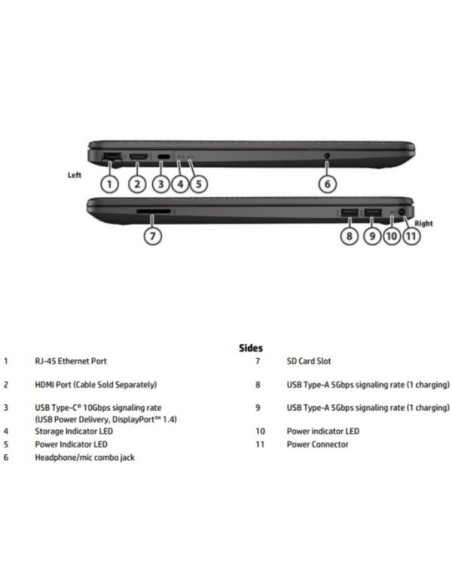 HP 250RT G9 N150 4/128 W11P 1YW