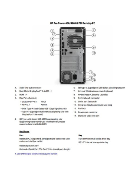 HP Pro Tower 400 G9 PCI Desktop PC 512 GB SSD