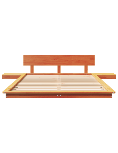 Struttura del letto Marrone 120 x 200 cm legno