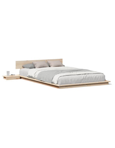 Struttura del letto Marrone 120 x 200 cm legno