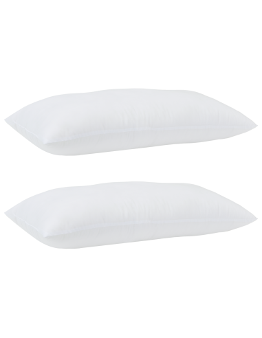 Cuscino con cuscino 2 pcs Bianco 61 x 41 x 20 cm Poliestere