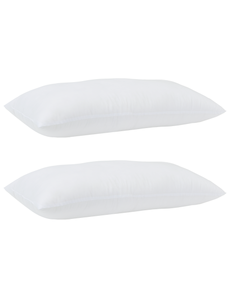 Cuscini 2 pcs Bianco 40 x 80 cm 85gsm 100% poliestere