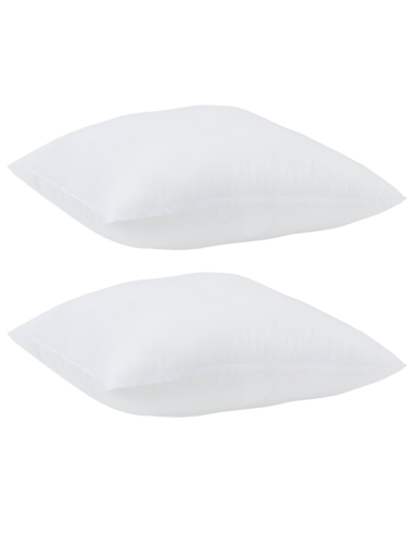 Cuscino con cuscino 2 pcs Bianco 61 x 41 x 20 cm Poliestere