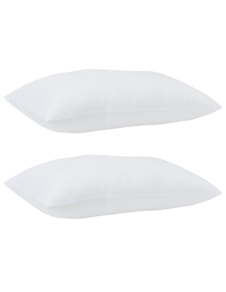 Cuscino con cuscino 2 pcs Bianco 61 x 41 x 20 cm Poliestere