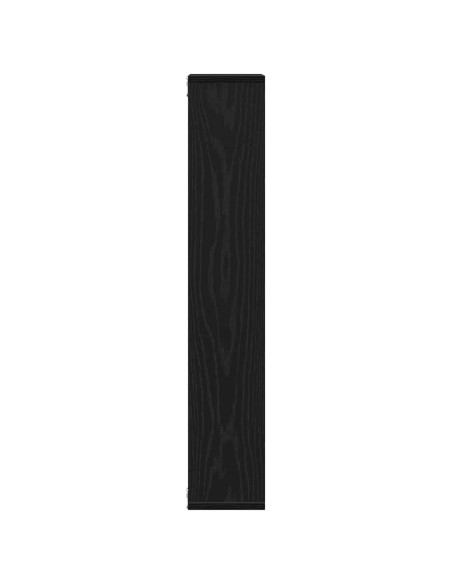 Mensola da parete in rovere nero 36x16x90 cm in legno composito