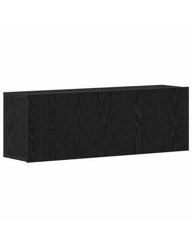 Mobili Porta TV 2 pz Rovere Nero 120x30x41 cm Legno di Argilla