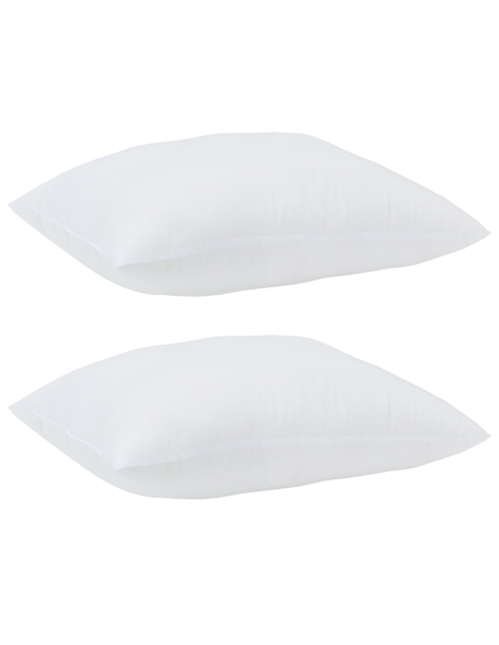 Cuscini 2 pcs Bianco 60 x 70 cm 85gsm 100% poliestere
