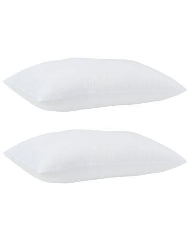 Cuscino con cuscino 2 pcs Bianco 61 x 41 x 20 cm Poliestere