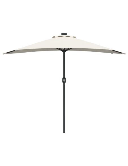 Ombrello da giardino Sabbia 294 x 150 x 223 cm Tessuto