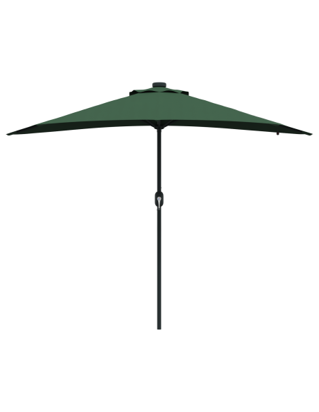 Ombrello da giardino Verde 294 x 150 x 223 cm Tessuto