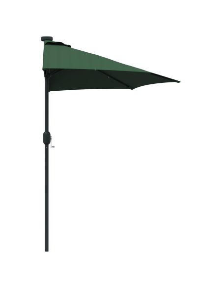 Ombrello da giardino Verde 294 x 150 x 223 cm Tessuto