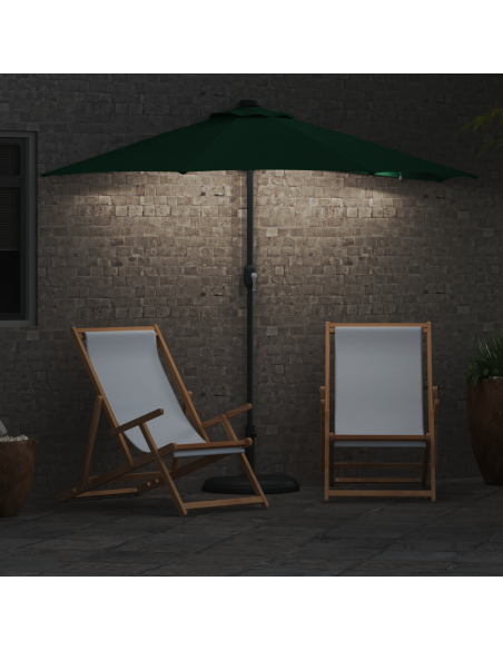 Ombrello da giardino Verde 294 x 150 x 223 cm Tessuto