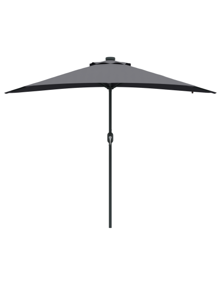 Ombrello da giardino Antracite 294 x 150 x 223 cm Tessuto