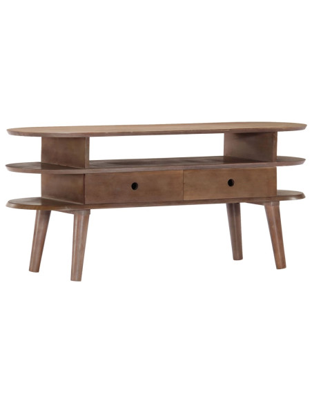 Mobile Porta TV 110x35x50cm in Legno Massello di Acacia