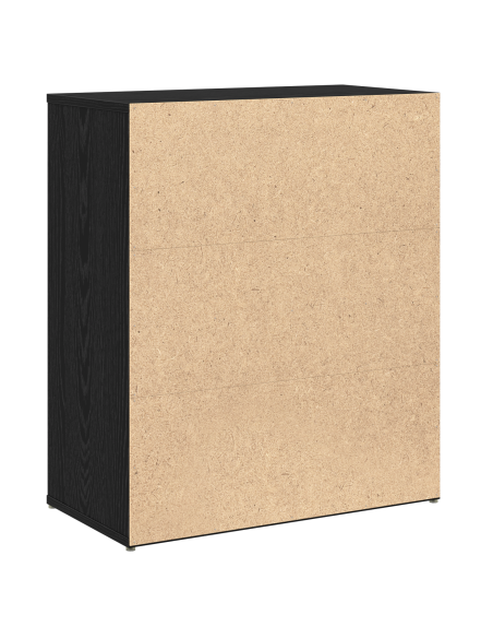 Credenza 2 pcs Rovere nero 60 x 31 x 70 cm Legno multistrato