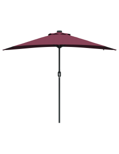 Ombrello da giardino Rosso Bordeaux 294 x 150 x 223 cm 2