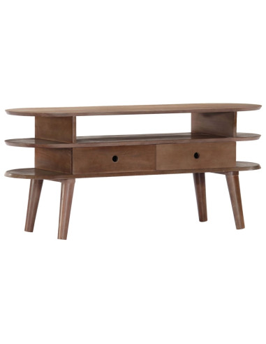 Mobile Porta TV 110x35x50cm in Legno Massello di Acacia