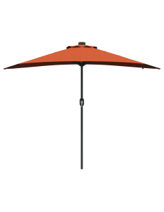 Ombrello da giardino Terracotta 294 x 150 x 223 cm 2