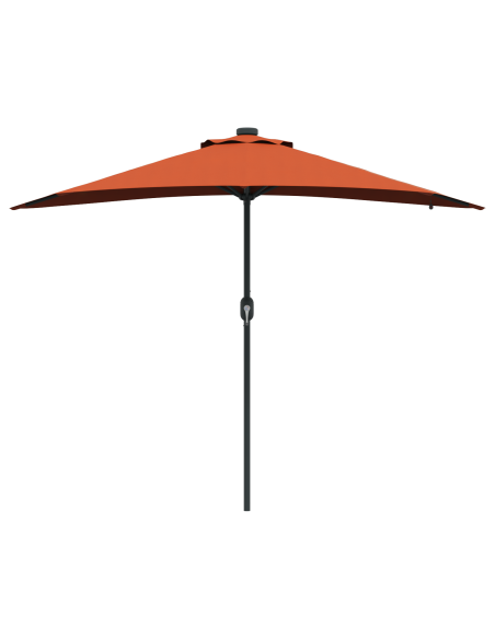 Ombrello da giardino Terracotta 294 x 150 x 223 cm Tessuto