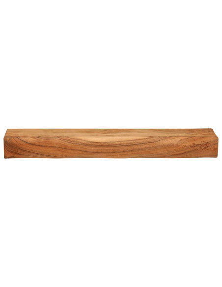 Mensole da Parete 2 pz 80x17x8 cm in Legno Massello di Acacia