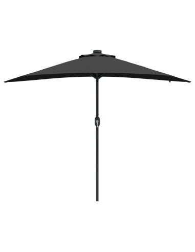 Ombrello da giardino Nero 294 x 150 x 223 cm