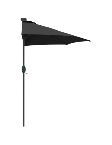 Ombrello da giardino Nero 294 x 150 x 223 cm