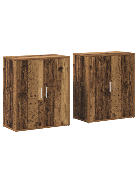 Credenza 2 pcs Legno Antico 60 x 31 x 70 cm Legno multistrato