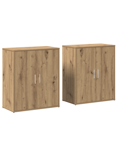 Credenza 2 pcs Rovere artigianale 60 x 31 x 70 cm