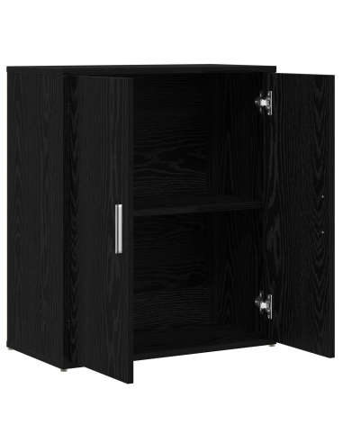 Credenza 2 pcs Rovere Nero 60 x 31 x 70 cm Legno multistrato