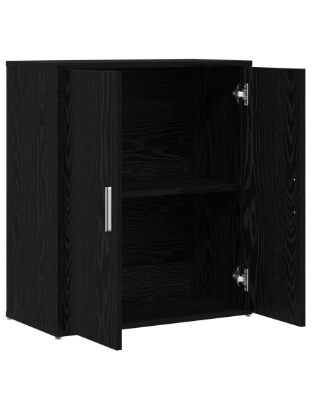 Credenza 2 pcs Rovere nero 60 x 31 x 70 cm Legno multistrato