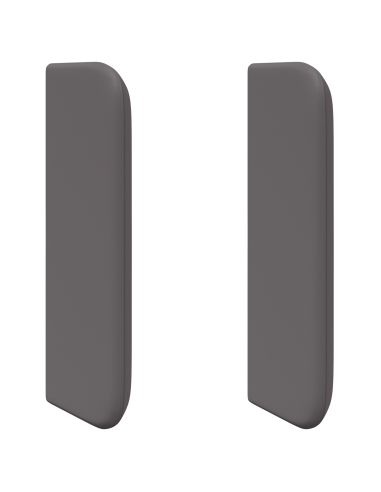Orecchie della Testata 2 pcs Grigio 40 x 16 x 5 cm