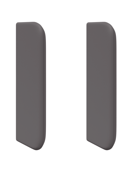 Orecchie della Testata 2 pcs Grigio 40 x 16 x 5 cm